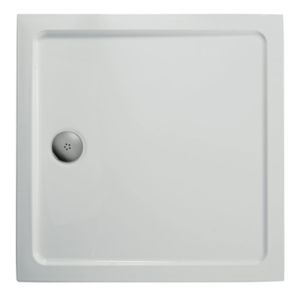 Simplicity Square shower tray 700x700x40 mm, with waste - Shower tray by Ideal Standard