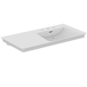 La Dolce Vita Vanity basin 1060x535x155 mm, 3 tap holes, with overflow - Washbasin by Ideal Standard