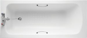 Sandringham 21 Regular bath 1590x690x540 mm, 2 tap holes, with overflow, no waste - Bathtub by Ideal Standard