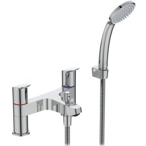 Ceraflex Rim mounted bath & shower mixer 228x156x143 mm, 119 mm spout projection, 8 l/min (3 bar) - Tap by Ideal Standard