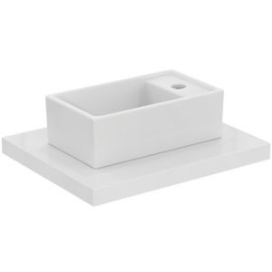 i.life S Handrinse basin 370x210x120 mm, 1 tap hole, without overflow - Washbasin by Ideal Standard