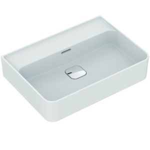 Strada II Basin 600x430x180 mm, no tap hole, with overflow - Washbasin by Ideal Standard