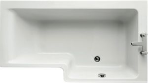 Concept Space Special shaped bath 1490x845 mm, no tap hole, with overflow, no waste - Bathtub by Ideal Standard