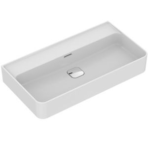 Strada II Basin 800x430x180 mm, no tap hole, with overflow - Washbasin by Ideal Standard