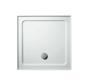 Simplicity Square shower tray 770x770x50 mm, with waste - Shower tray by Ideal Standard