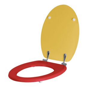 KIDS series red/yellow seat cover for WC art. 10302-10306 - Toilet by IDRAL