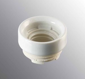 Ring for lampholder E27 white glaze - Wall lamp by Ifö Electric