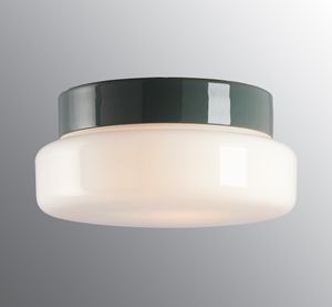 Classic LED 3000K - Shiny opal glass, Grey - Wall lamp by Ifö Electric