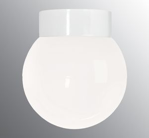 Classic Globe 200 - Shiny opal glass - Wall lamp by Ifö Electric