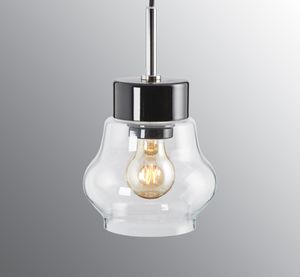 Smycka Emma pendant black/black - Clear glass, Black - Ceiling lamp by Ifö Electric