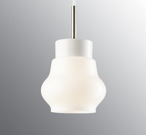 Smycka Emma pendant white/white - Shiny opal glass - Ceiling lamp by Ifö Electric