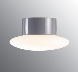Aton Cairo - Matt opal glass, Grey - Wall lamp by Ifö Electric