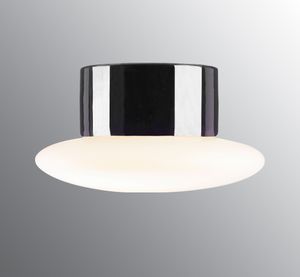 Aton Cairo LED 3000K - Matt opal glass, Black - Wall lamp by Ifö Electric
