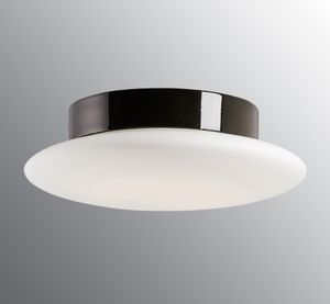 Cairo Medium LED 3000K - Matt opal glass, Black - Wall lamp by Ifö Electric