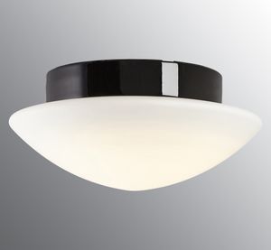 Contrast Solhem LED DALI 3000K - Matt opal glass, Black - Wall lamp by Ifö Electric