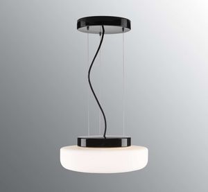 Solenne Pendant 360/140 LED DALI 3000K - Matt opalglas, Black - Ceiling lamp by Ifö Electric