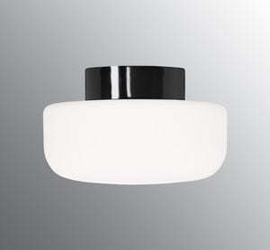 Solenne 250/155 LED DALI 3000K - Matt opalglas, Black - Wall lamp by Ifö Electric