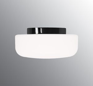 Solenne 360/175 LED 3000K - Matt opalglas, Black - Wall lamp by Ifö Electric