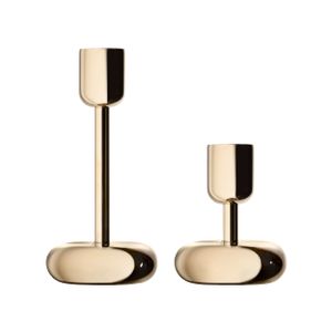 Nappula candleholder gift set brass 2pcs - Styling by Iittala
