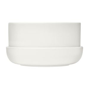 Nappula plant pot w,saucer white 240x130 - Styling by Iittala
