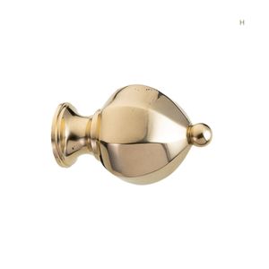Brera Orto Botanico - brass curtain rod finials - Curtain by Il Bronzetto