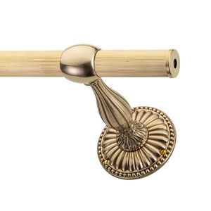 Brera Place Vendôme - brass curtain rod bracket - Curtain by Il Bronzetto
