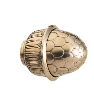 Flora Hive - brass curtain rod finials - Curtain by Il Bronzetto