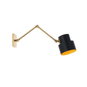 Satellite wall light with jointed arm - Wall lamp by Il Bronzetto