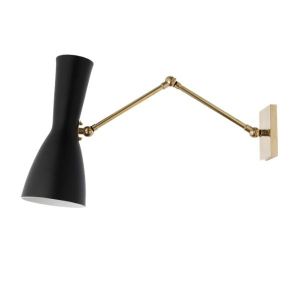 Whormole - wall light with jointed arm - Wall lamp by Il Bronzetto