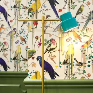Satellite blue brass table lamp - Table lamp by Il Bronzetto