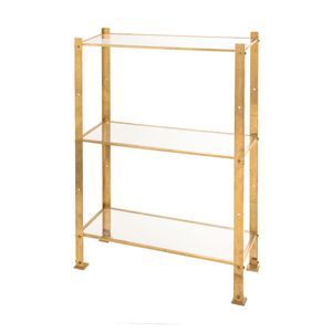Urban three-shelves brass bookcase - Accessories by Il Bronzetto