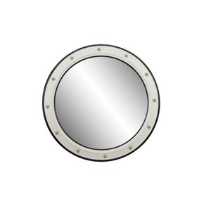 Medusa wooden mirror with brass star decorations - Accessories by Il Bronzetto