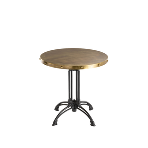 Eden Pigalle bistrot table with brass table top - Coffee table by Il Bronzetto