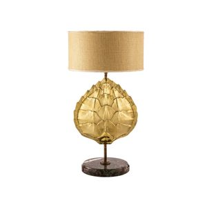 Fauna Turtle table lamp with lampshade - Table lamp by Il Bronzetto