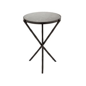 Bamboo round side table