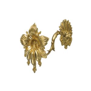 Flora Iris - brass embrasse - Curtain by Il Bronzetto