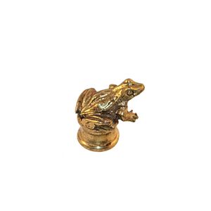 Fauna Salix – frog brass knob - Accessories by Il Bronzetto