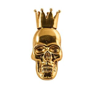 Frankenstein Igor – skull brass knob - Accessories by Il Bronzetto