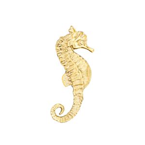 Oceano Monterosso - seahorse brass knob - Accessories by Il Bronzetto