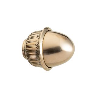 Novecento Avenida Libertador - brass curtain rod finials - Curtain by Il Bronzetto