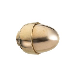 Novecento  Boulevard Haussmann - brass curtain rod finials - Curtain by Il Bronzetto