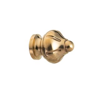 Novecento Piazza Cavour - brass curtain rod finials - Curtain by Il Bronzetto