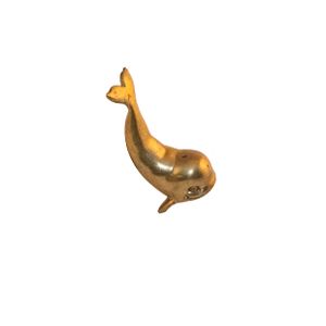 Oceano Vernazza - whale brass knob - Accessories by Il Bronzetto