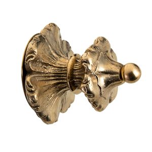 Orsay Coubert  - brass curtain rod finials - Curtain by Il Bronzetto