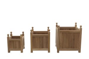 Plant pot holder (set of 3) Tris - Accessories - Accessories by Il Giardino di Legno