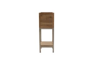 Raised plant pot holder with shelf Twin - Accessories - Accessories by Il Giardino di Legno