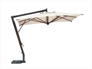 Square wooden finishing cantilever parasol 300cm Parà - Ombrelloni - Accessories by Il Giardino di Legno