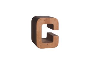 Side table letter C / Stool Suar - Side table by Il Giardino di Legno