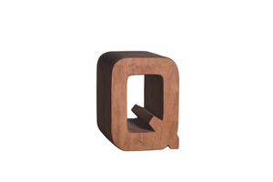 Side table letter Q / Stool Suar - Side table by Il Giardino di Legno