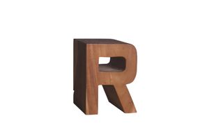Side table letter R / Stool Suar - Side table by Il Giardino di Legno
